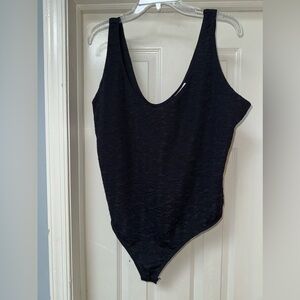 NWOT H&M Black Bodysuit, XXL